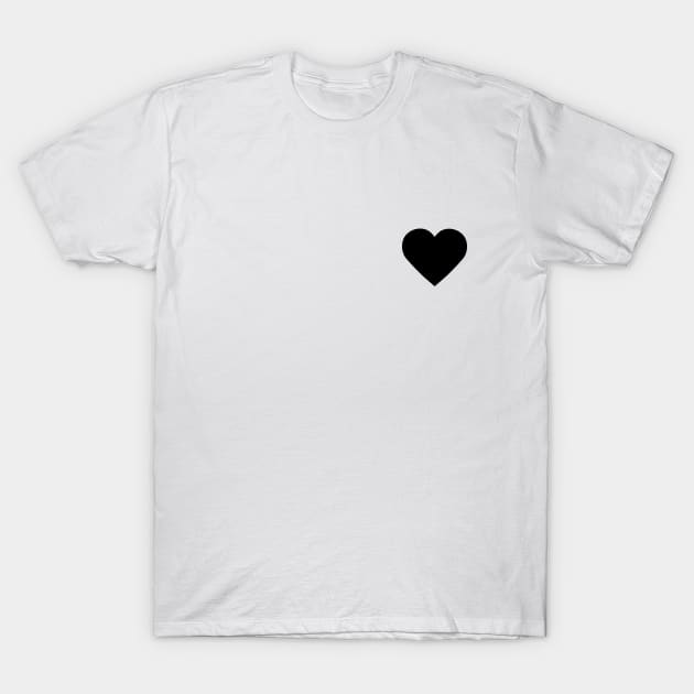 Black Heart T-Shirt by Tiger Verse